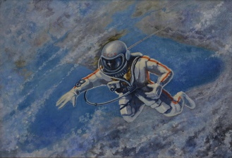 Картина Леонова над Черным море космос
